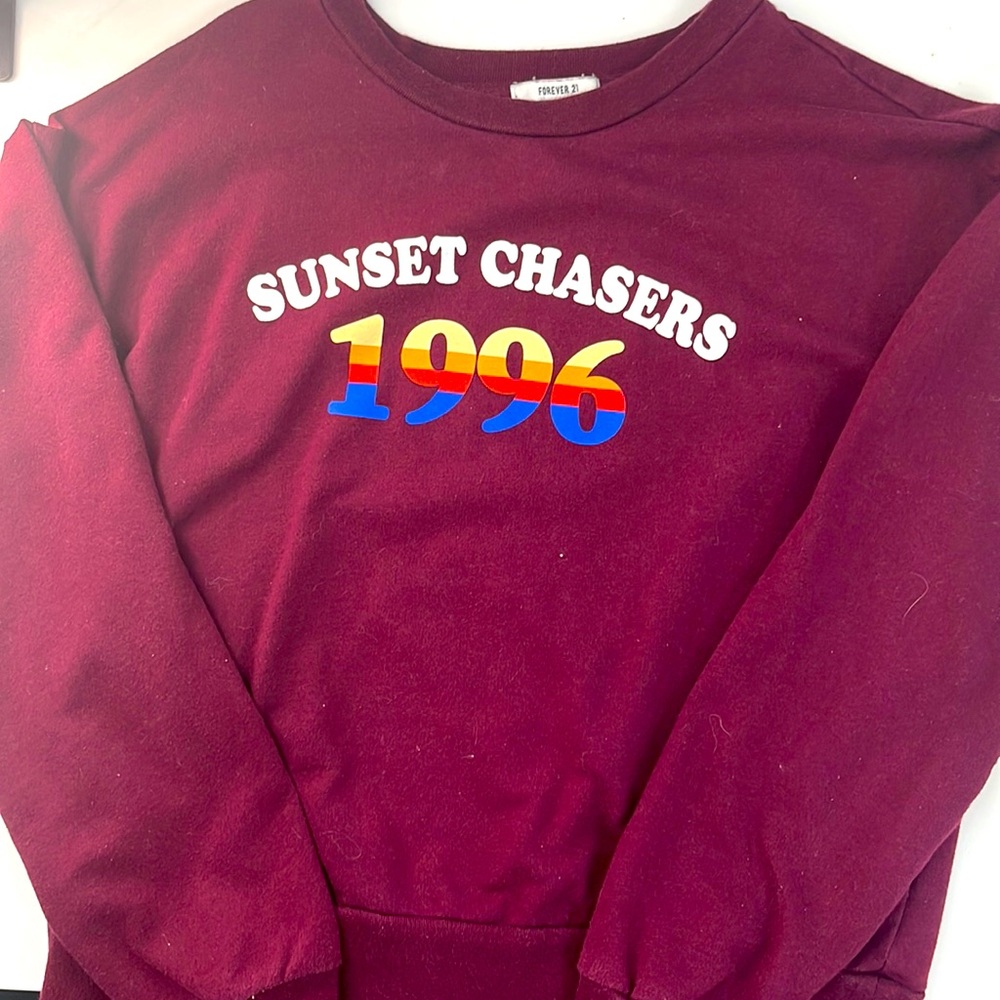 Maroon sweatshirt